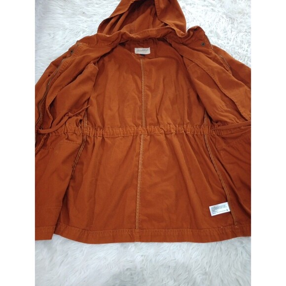 Universal Thread Women's Small Orange Ladrillo Zip Utility Anorak Jacket  S - Picture 10 of 10